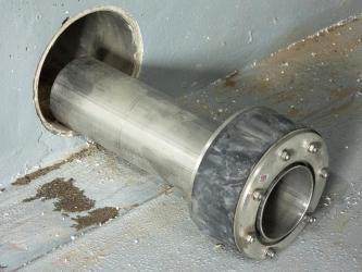 Montáž průchodky mezi vanami 1/3