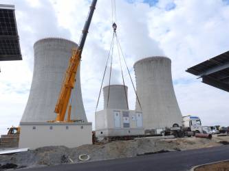 Pochozí trafostanice pro FTE parkoviště Dukovany