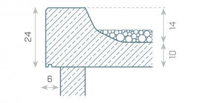 Detail střechy "DV"